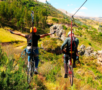 Rapel + Sky Bike + Zipline Medio Día